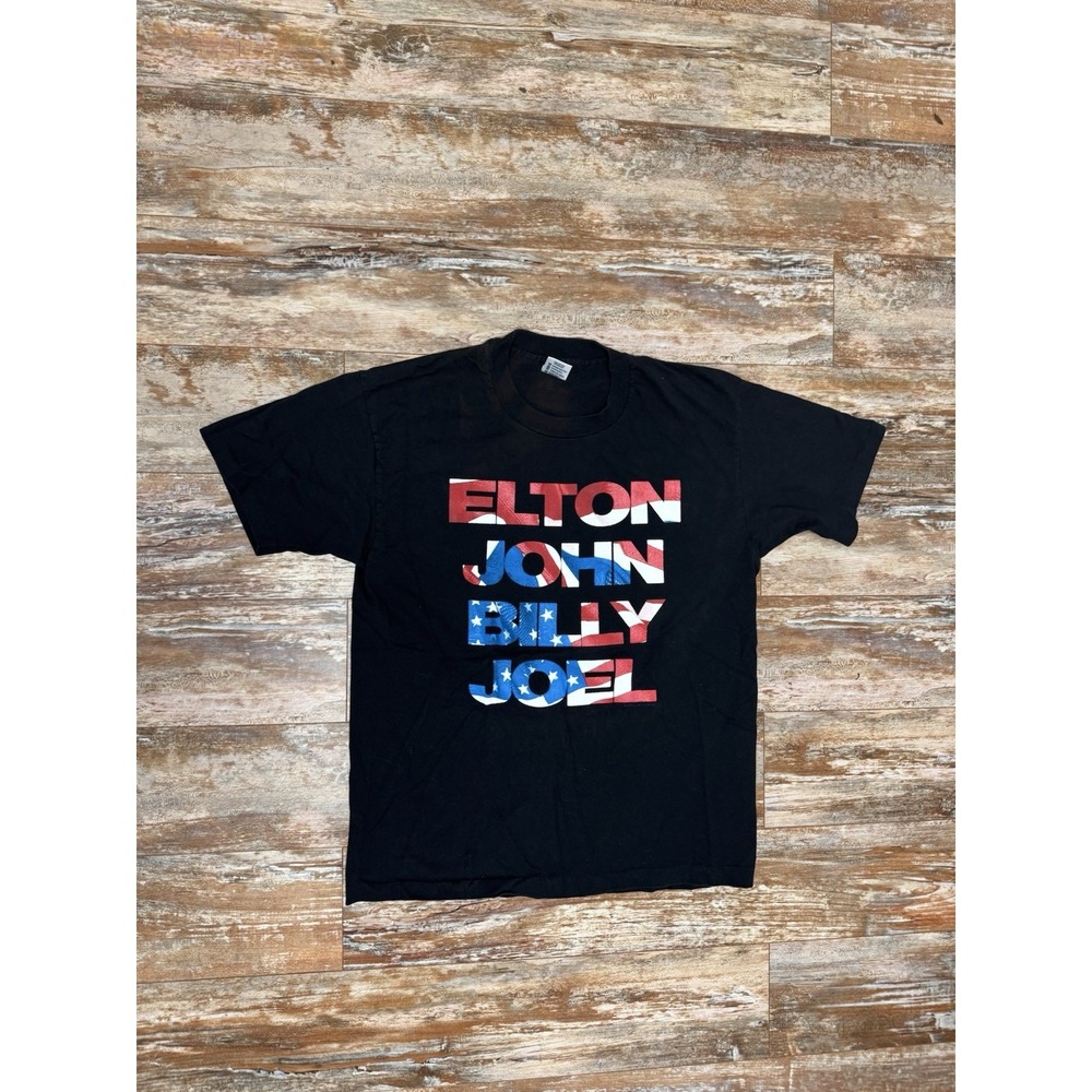 Vintage 1995 Elton John Billy Joel Concert Tour T-Shirt Size XL Single Stitch